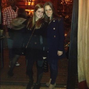 J. Crew Double-Cloth Italian Navy Pea Coat